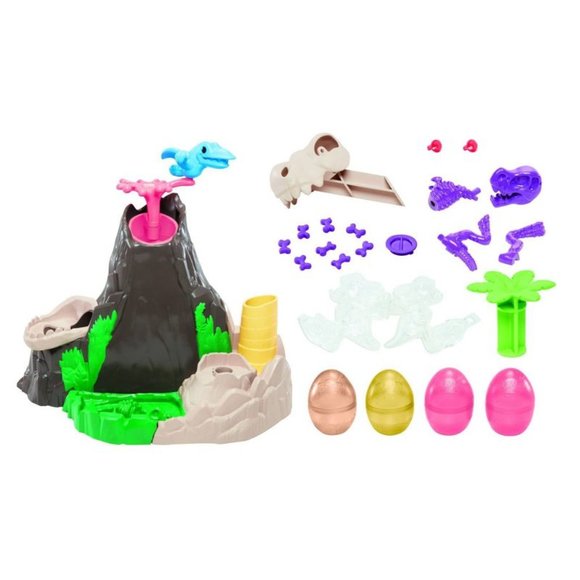 Play-Doh Slime Dino Crew Lava Bones Island Playset Creative Learning Toys - Picture 4 of 5